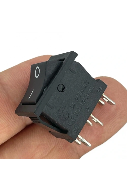 IC-121-6 Mini Işıksız Anahtar ON-OFF 6P