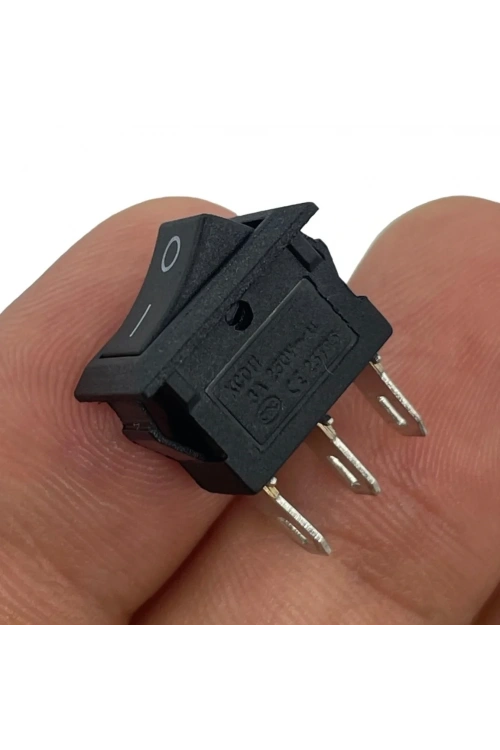 IC-125B-3 Mini Dikdörtgen Işıksız On-Off Anahtar 3 Pin