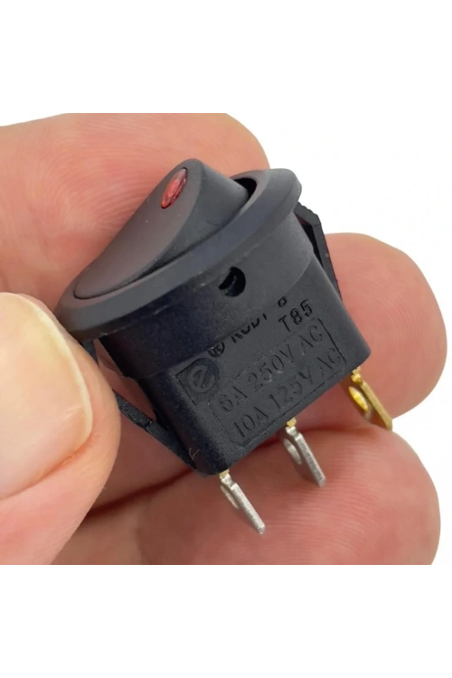 IC-132 Yuvarlak Nokta Işıklı Anahtar On-Off 3P