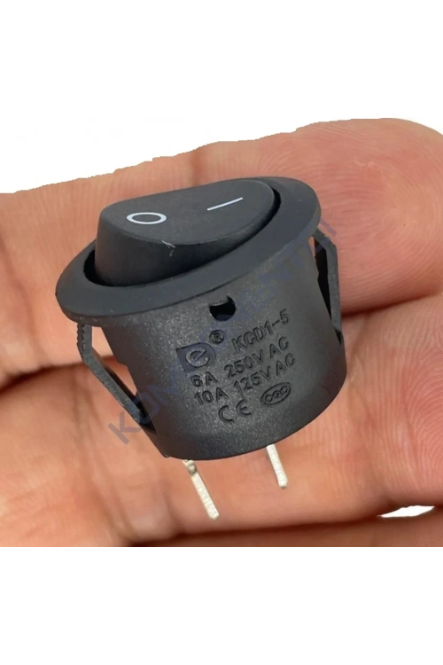IC-133-2 Yuvarlak Işıksız Anahtar Yaylı (On)-Off 2P