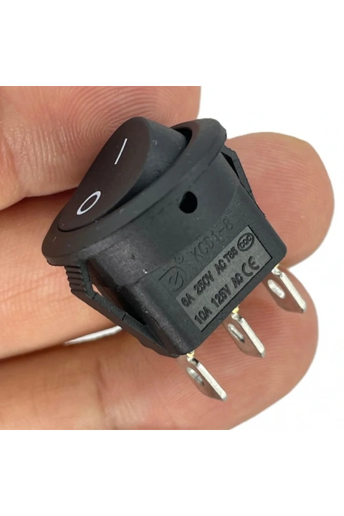 IC-133-3 Yuvarlak Işıksız Anahtar ON-OFF 3P