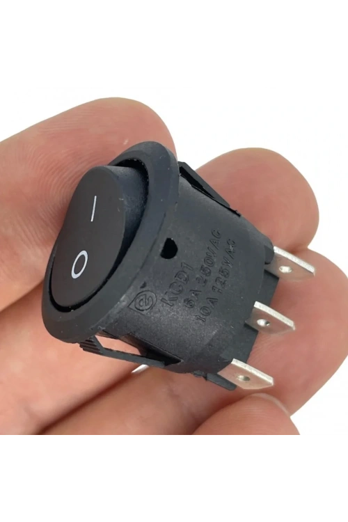 IC-133-6 Yuvarlak Tekne Tipi Anahtar ON-OFF 6P