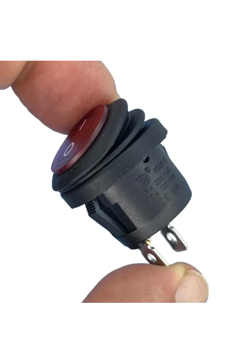 IC-133W Su Geçirmez Yuvarlak Işıksız Anahtar ON-OFF 2P