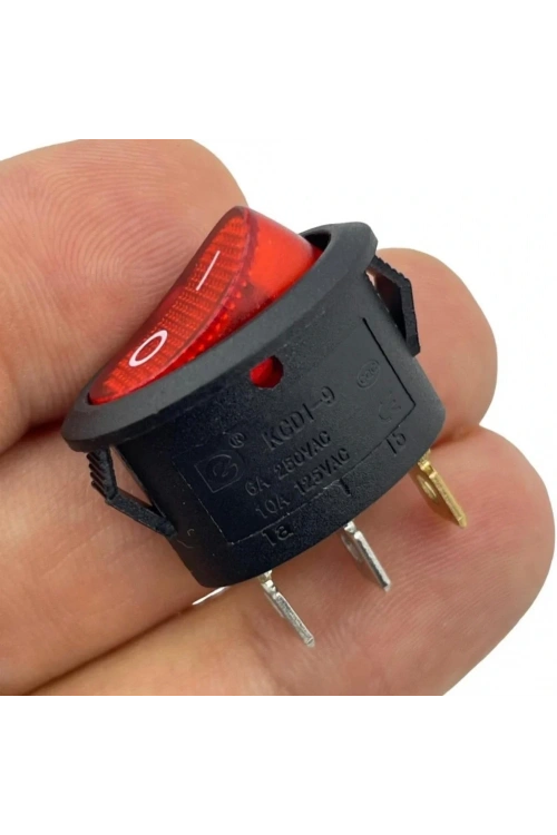 IC-134B Oval Işıklı Anahtar On-Off 3P