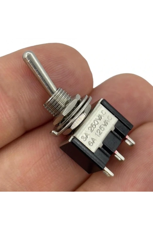 IC-141 Toggle Switch Yaylı Off-Mom 6mm 3P MTS-112