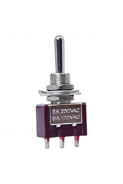 IC-143 Toggle Switch Yaylı Mom-Off-Mom Ø6mm MTS-123 (Kaliteli)