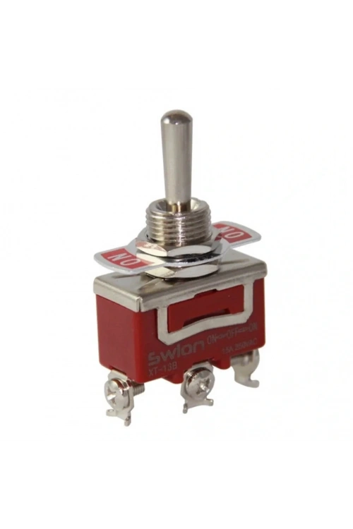 IC-153S Toggle Switch Büyük Boy Vidalı 3P 12mm 15A On-Off-On