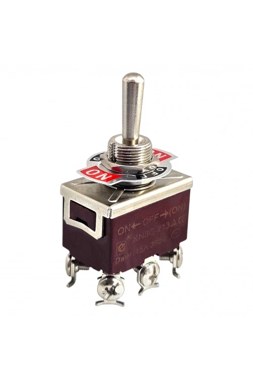 IC-160 Toggle Switch Mom-Off-Mom Ø12mm 6P KN3C-223