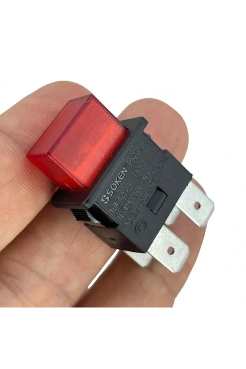 IC-180H Basmalı Işıklı Anahtar 220V 4P Kalıcılı PS23-16N