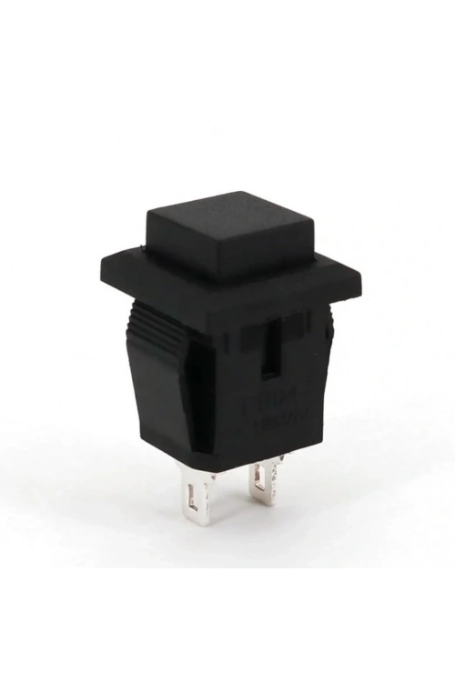 IC-180K Plastik Buton Yaylı 2P PBS15B Siyah