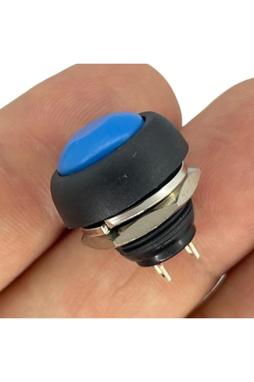 IC-184 Mavi Plastik Push Buton 12mm PBS-33B