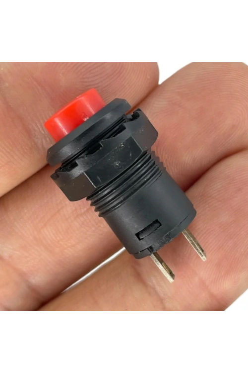 IC-185D Buton Yuvarlak Plastik Kalıcı 12mm 2P