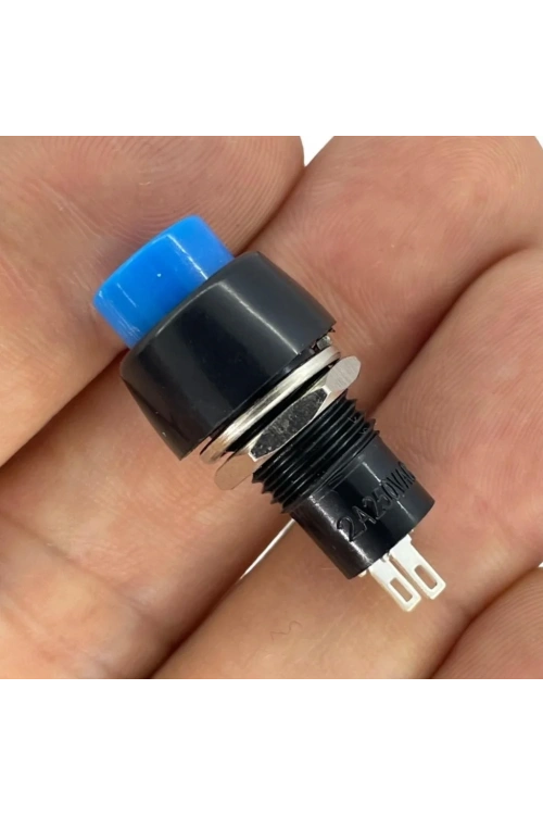 IC-190 Mavi Buton Yuvarlak Plastik Kalıcılı 10mm