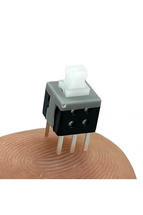 IC-197A 6 Pinli Bacaklı Yaylı Push Buton 6x6mm