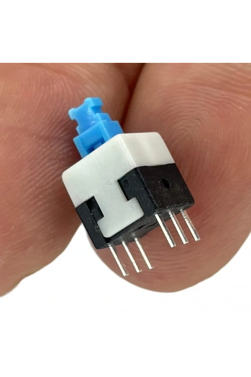 IC-199 6 Pinli Bacaklı Yaylı Push Buton 8x8mm