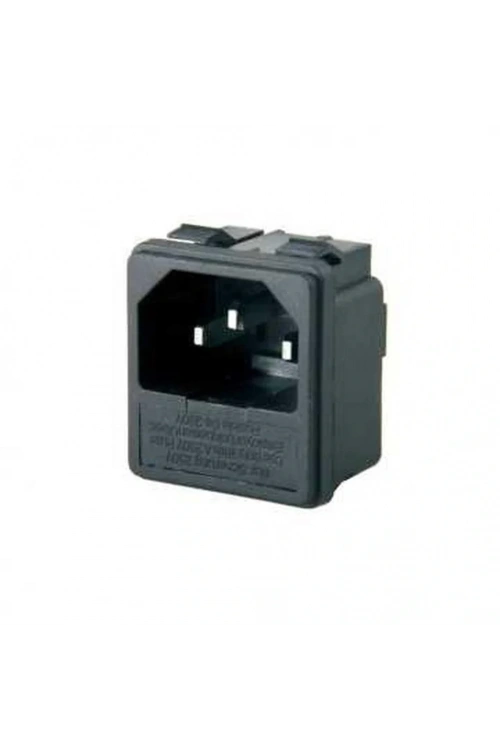 IC-213A C14 Power Soket Erkek Şase Kulaksız (Sigorta Yuvalı)
