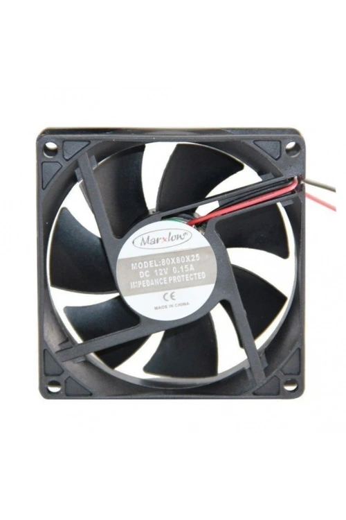 IC-216 Kare Fan 80x80x25mm 12V DC 2 Kablo
