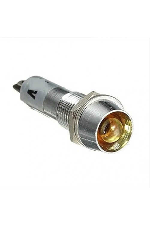 IC-225 8mm Sinyal Lambası Metal 220V Sarı