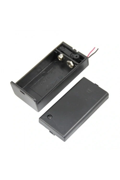 IC-233D 9V Pil Kutusu Kapaklı Switchli