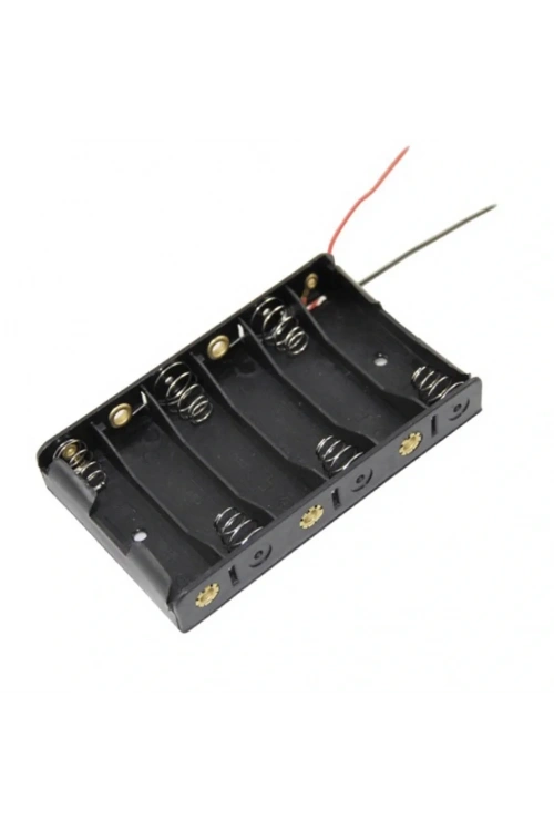 IC-234B AA Pil Yuvası 6lı Yan Yana