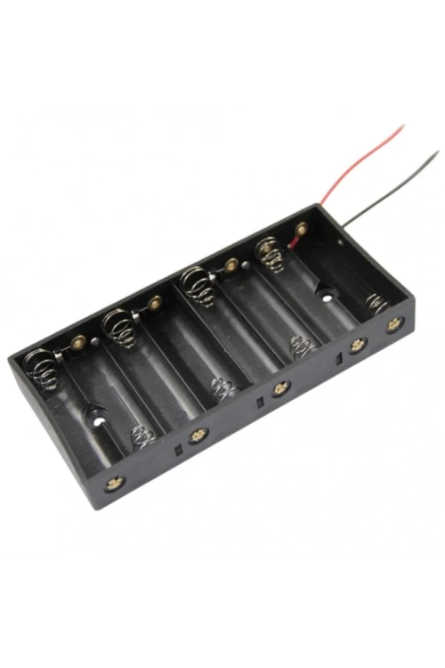 IC-234C AA 8li Pil Yuvası Pil Kutusu Yan Yana