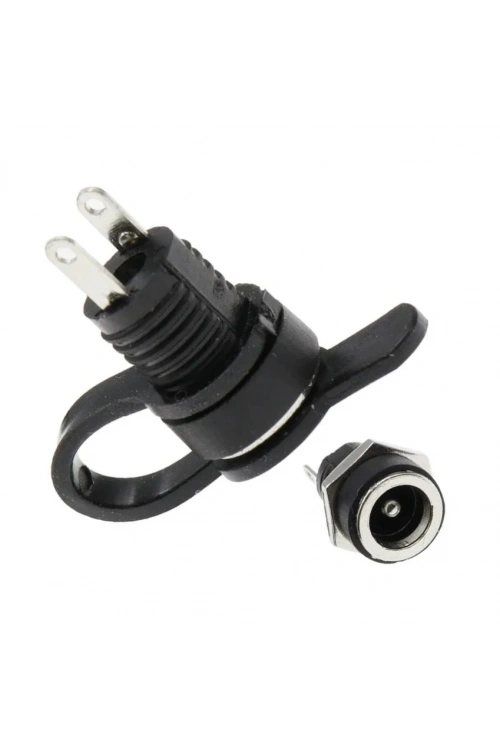 IC-258B 2.1mm DC Somunlu Korumalı Jak 8mm
