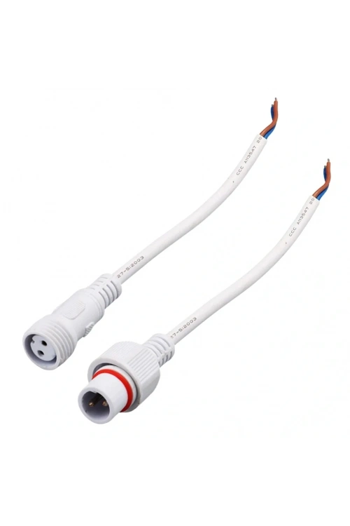 IC266K Kablolu IP67 Konektör Takım 2 Pin Beyaz