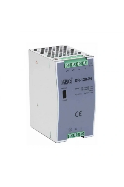 IDR-120-12 - 120W 12VDC 10A Raya Montajlı Güç Kaynağı