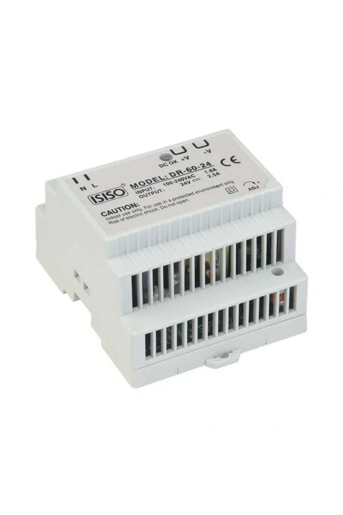 IHDR-60-24 - 60W 24VDC 2.5A Raya Montajlı Güç Kaynağı