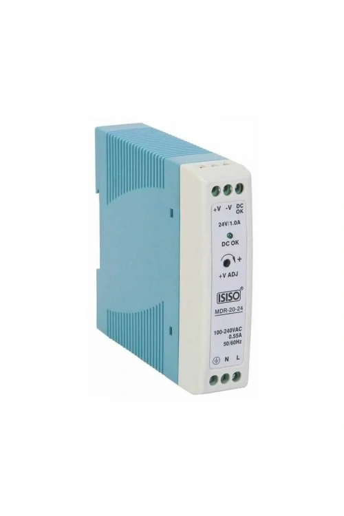 IMDR-20-05 - 20W 5VDC 3A Raya Montajlı Güç Kaynağı