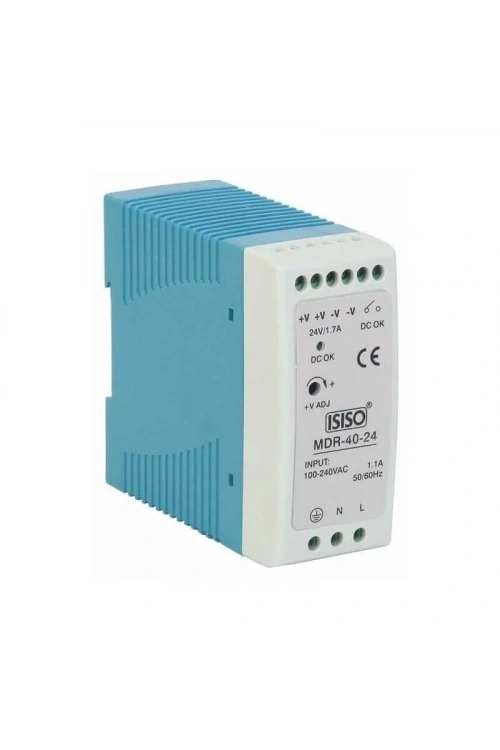 IMDR-40-24 - 40W 24VDC 1.7A Raya Montajlı Güç Kaynağı
