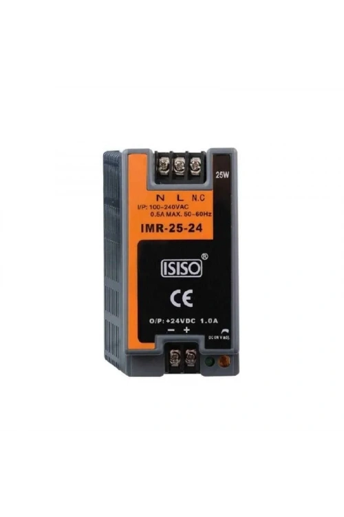 IMR-25-05 - 25W 5VDC 5A Ray Montajlı Kapalı Tip Mini Güç Kaynağı