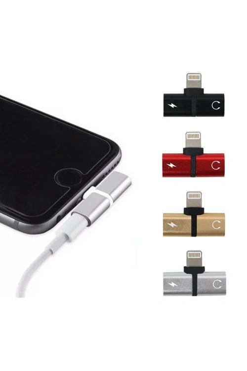iPhone Lightning Şarj ve Kulaklık Soketi Dönüştürücü - 26mm