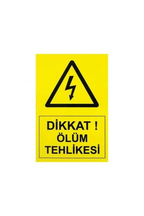 IS-Tİ3 Tehlike Etiketi 10x7cm (Yüksek Voltaj)