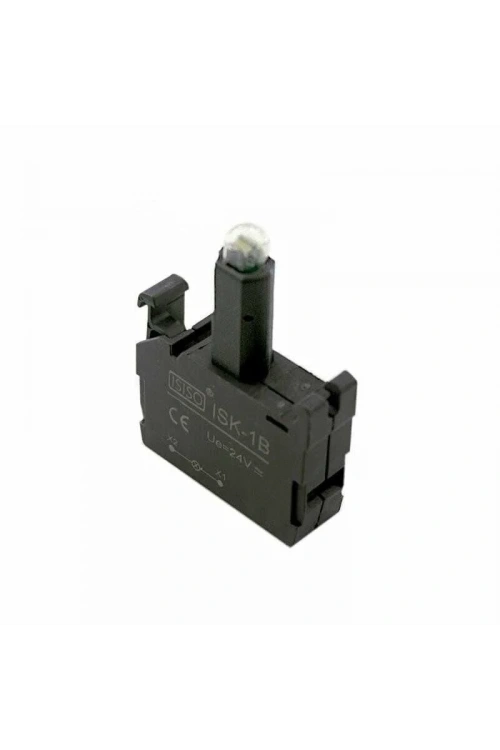 ISK-1B 24V Buton Işık Kontağı - Beyaz