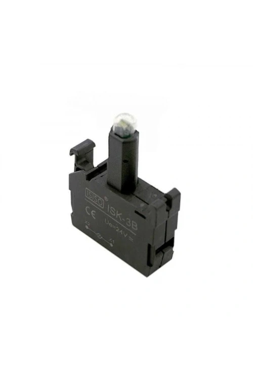 ISK-3B 24V Buton Işık Kontağı - Yeşil