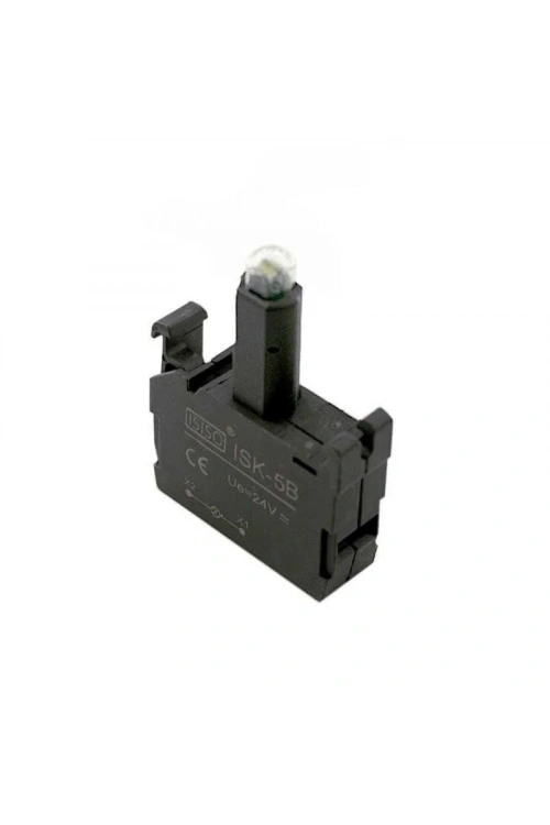 ISK-5B 24V Buton Işık Kontağı - Sarı