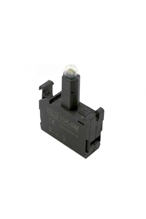 ISK-5M 220V Buton Işık Kontağı - Sarı