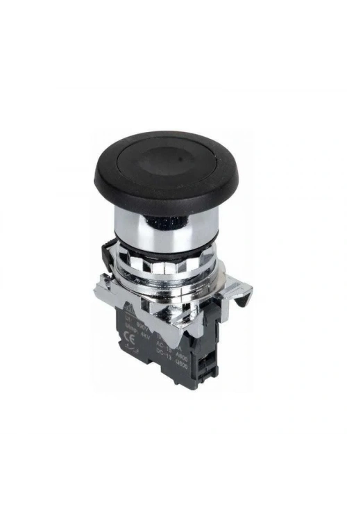 ISM-BC21 Mantar Kafalı Yaylı Metal Buton - Siyah