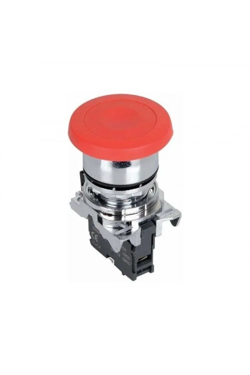 ISM-BC42 Mantar Kafalı Yaylı Metal Buton - Kırmızı