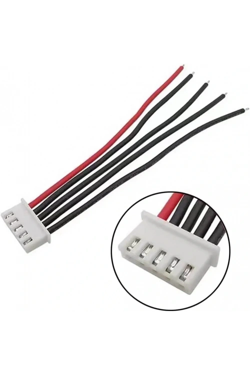 JST-XH 2.54mm 5 Pin 26AWG 20cm Tek Damarlı Dişi Bağlantı Kablosu