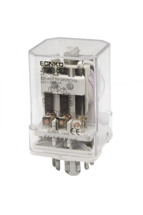 JTX-3C AC 220V 11 Pin 3NO + 3NC Elektromanyetik Röle