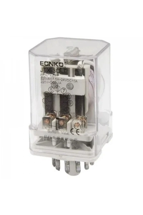 JTX-3C DC 24V 11 Pin 3NO + 3NC Elektromanyetik Röle
