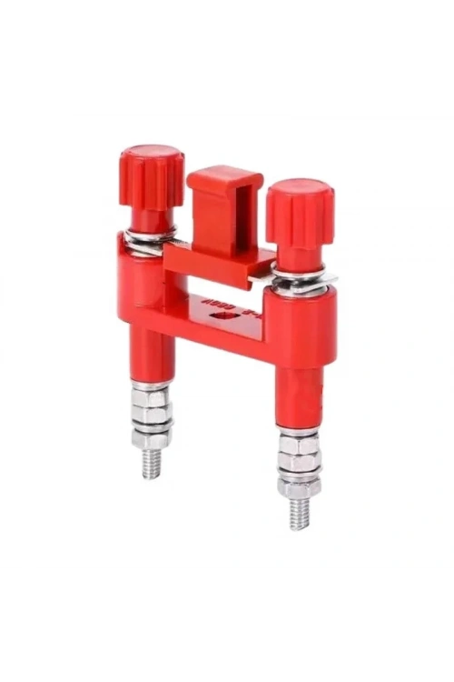 JY1-2 Terminal 660V 24A 62x47x13mm - Kırmızı