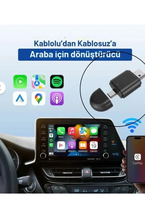 Kablosuz CarPlay Adaptörü - Wireless CarPlay Çevirici