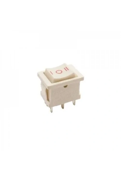 KCD1-5 ON-OFF-ON Anahtar 6-Pin - Beyaz