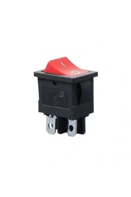 KCD1 Kırmızı Işıksız On/Off Anahtar 4 Pin
