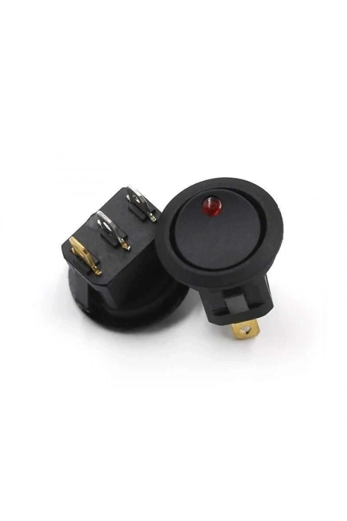 KCD1 Kırmızı Nokta Işıklı On-Off Anahtar 12V