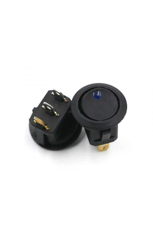 KCD1 Mavi Nokta Işıklı On-Off Anahtar 12V