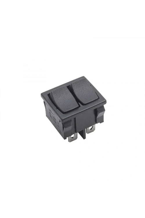KCD2-502 İkili ON-OFF Switch 6 Pin - Siyah